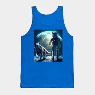 moon astronaut Tank Top